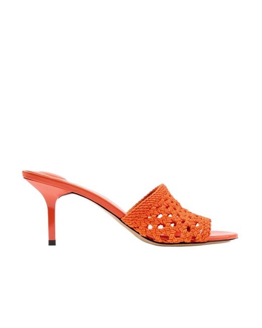 Jacquemus Red The Cubisto Mules