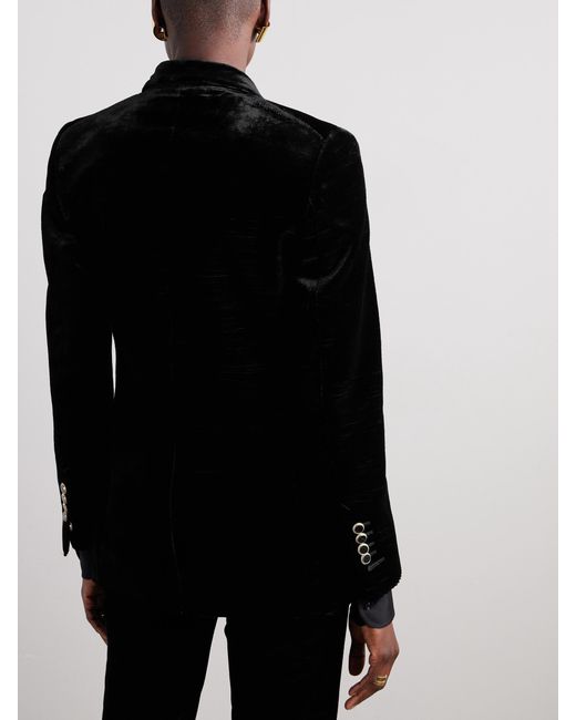 Tom Ford Black Wool Blend Suit Jacket