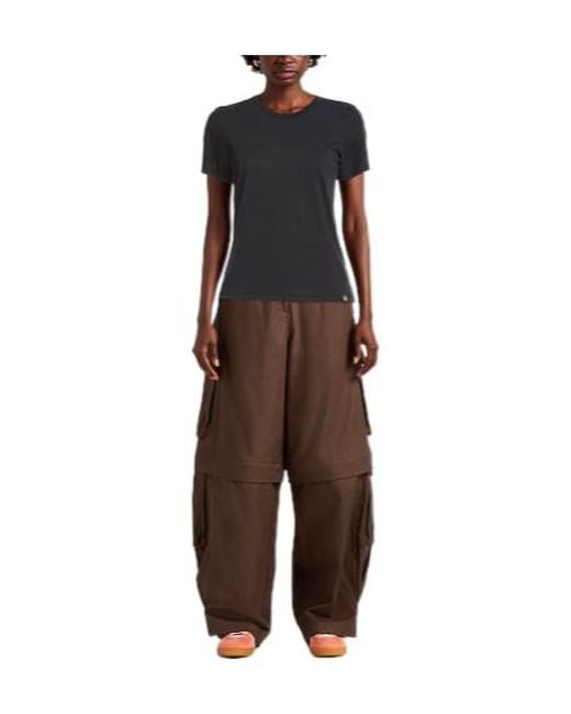 Rag & Bone Black Basic Solid Short-Sleeve T-Shirt