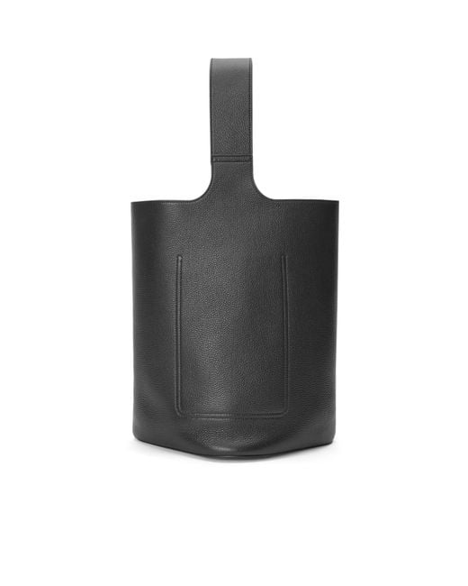 Loewe Black Large Pebble Bucket for men