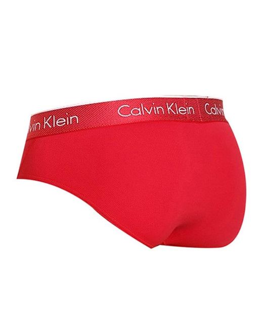 Calvin Klein Red Logo Printed Underwear for men