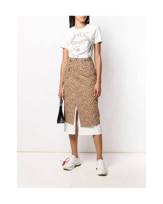 Off-White c/o Virgil Abloh White Logo Character Printed T-Shirt