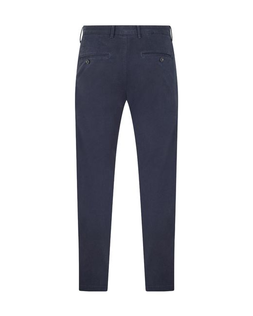 Boss Blue Solid Color Casual Trousers for men