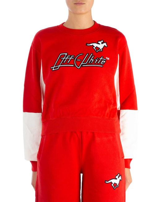 Off-White c/o Virgil Abloh Red Printed Pullover