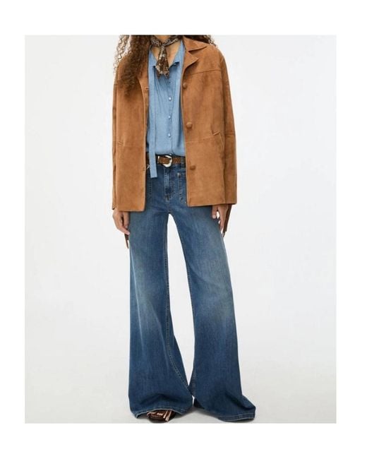 iBlues Brown Suede Jacket
