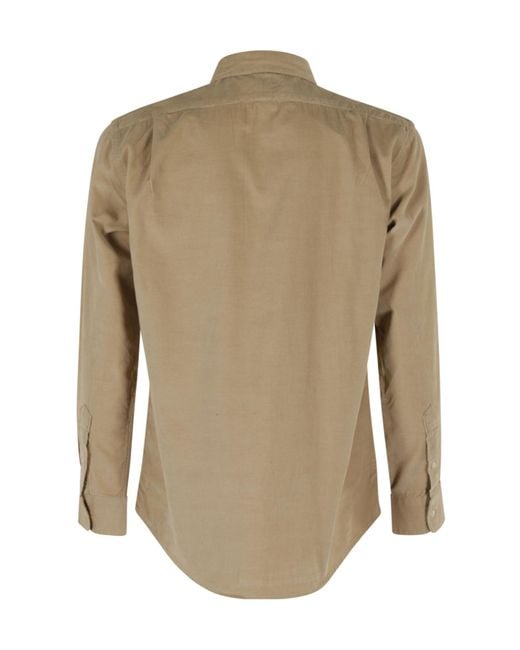 Polo Ralph Lauren Natural Corduroy Pony Embroidered Shirt for men
