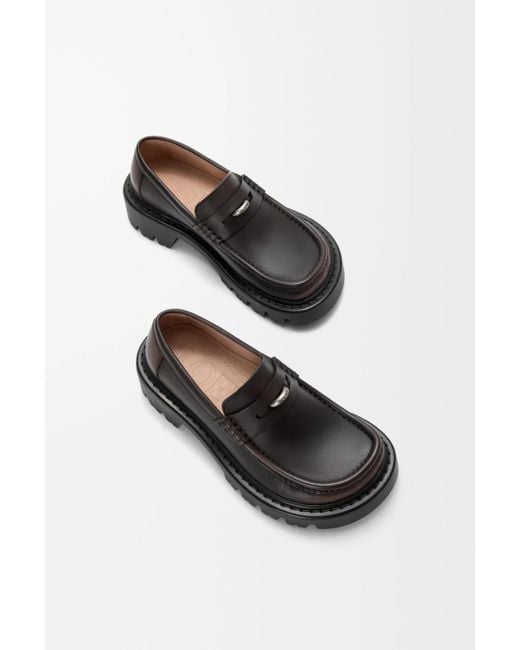 Loewe Black Sierra Loafers