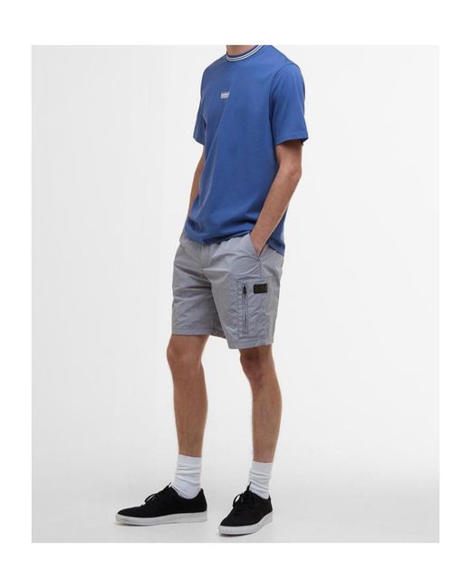Barbour Gray Cargo Shorts for men
