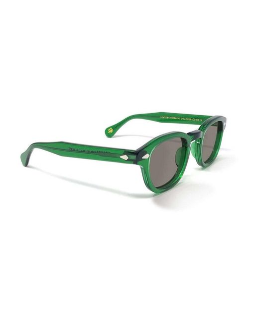 Moscot Green Lemtosh Oval Frame Sunglasses for men