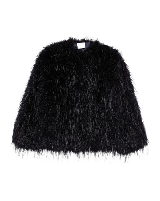 Forte_forte Black Feather-Embellished Jacket