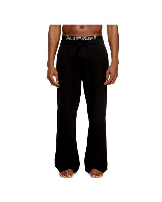 DIESEL Black Bradley-D-Pop Logo Waistband Sweatpants for men