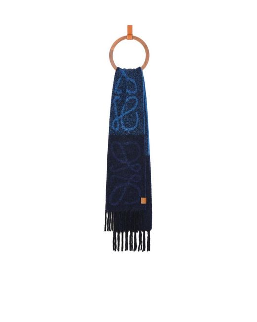 Loewe Blue Anagram Scarf