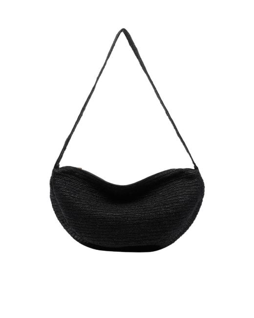 IBELIV Black Clip Zipped Shoulder Bag