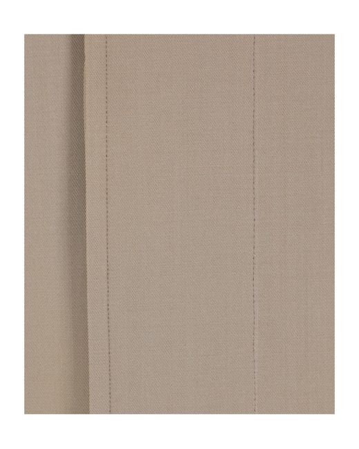 Auralee Natural Wool Collar Trench Coat for men