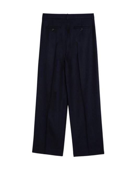 Loewe Blue Mid-Rise Tailored Trousers for men
