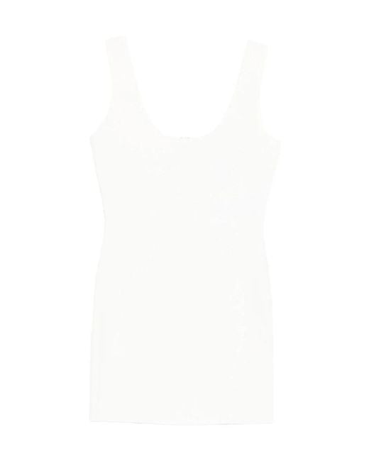 Hervé Léger White Amara Mini Dress
