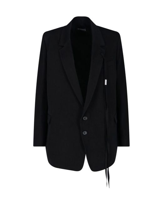 Ann Demeulemeester Black Agnes Single-Breasted Suit Jacket