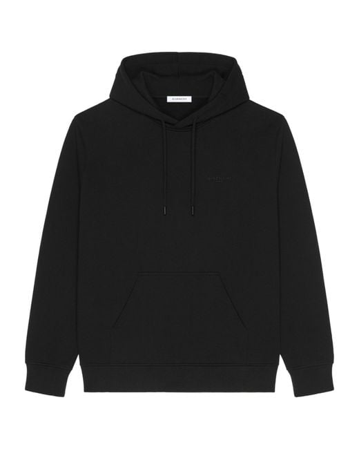 Givenchy Black Couture Seam Regular Fit Drawstring Hoodie for men