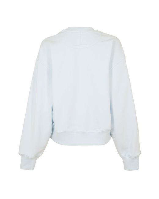McQueen Blue Logo Crew Sweatshirt