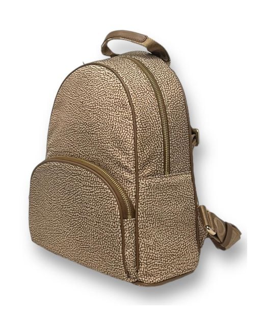 Borbonese Natural Medium Backpack