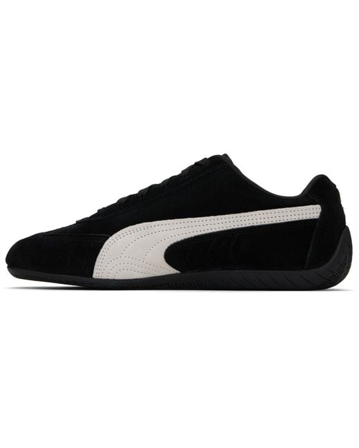 PUMA Black Speedcat Og Logo Detailed Sneakers