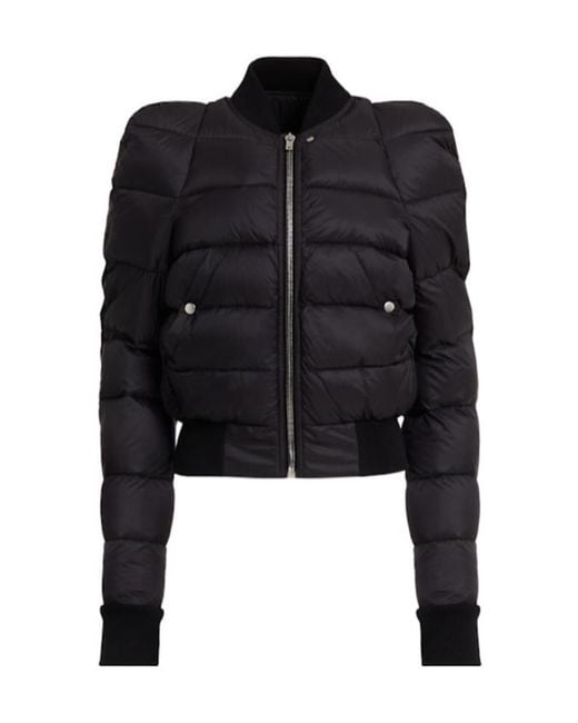 Rick Owens Black Duvet Flight Light Nylon Jacket