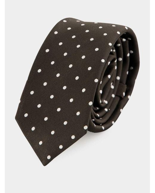 Tom Ford Multicolor Polka Dot Printed Tie for men