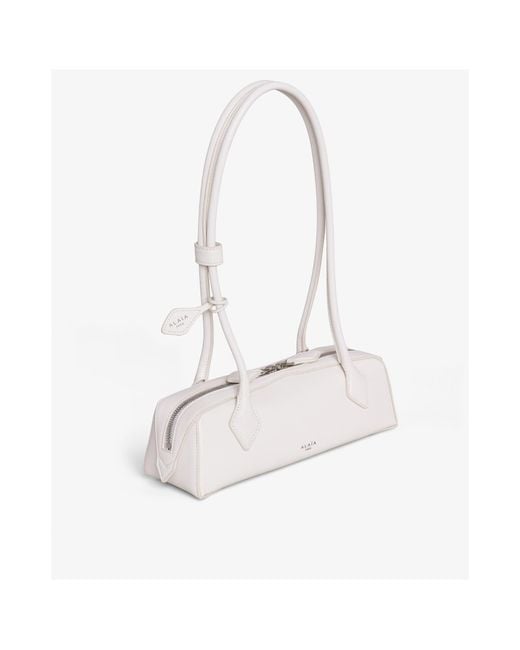 Alaïa White Alaïa Le Teckel Small Shoulder Bag
