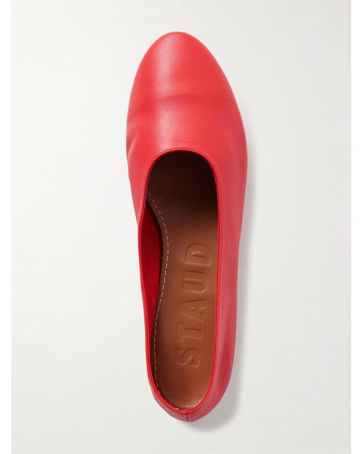 Staud Red Alba Ballet Flats