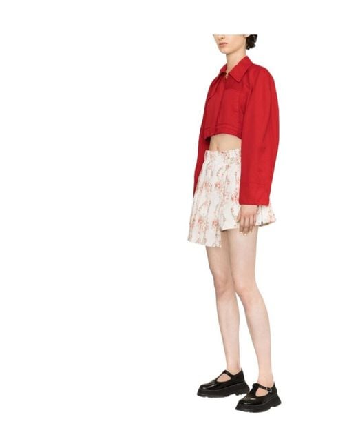 Simone Rocha White Printed Skirt