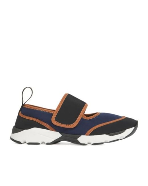 Marni Blue Mary Jane Running Sneakers