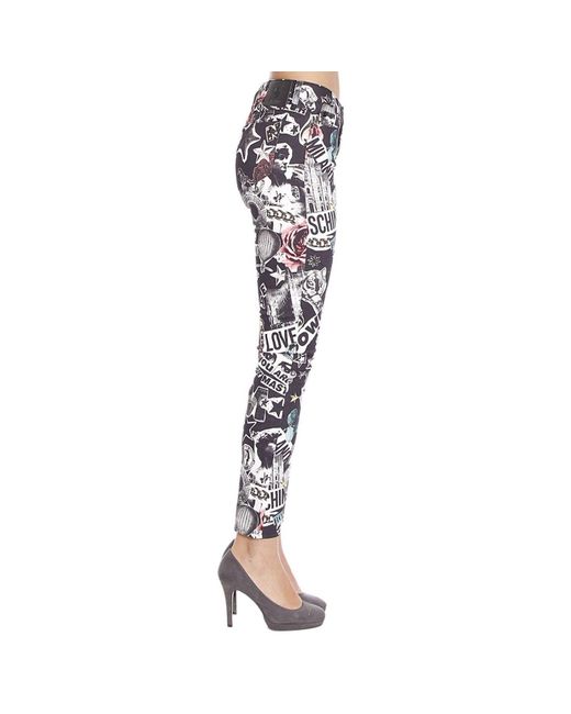 Moschino White Printed Jeans
