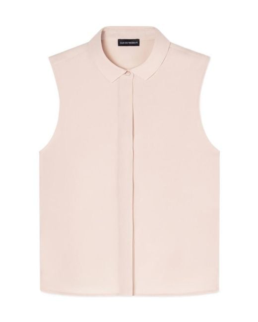 Emporio Armani Pink Sleeveless Shirt
