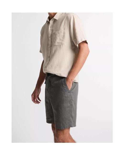 Vince Gray Drawstring Shorts for men