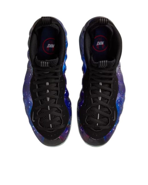 Nike Blue Air Foamposite One Galaxy Lace-Up Sneakers for men