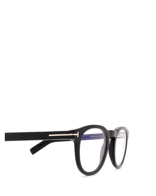 Tom Ford White Eyewear Round-Frame Glasses for men