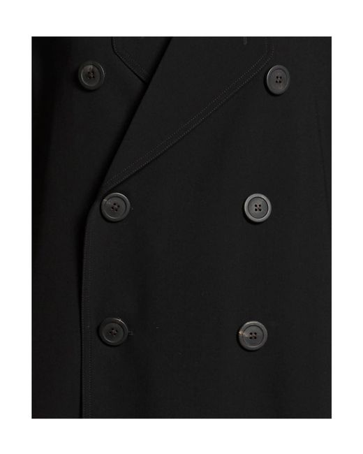 Rick Owens Black Full-Length Jacket