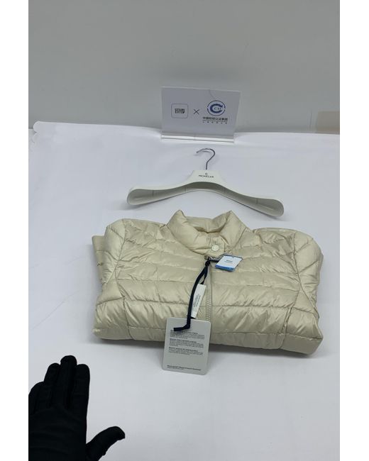 Moncler Natural Igelle Zip-Up Padded Jacket