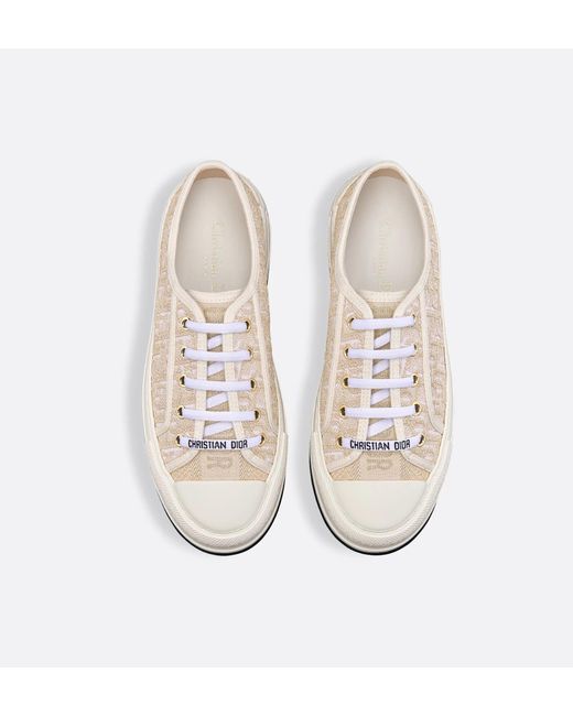 Dior White Christian Walk'N' Platform Sneakers