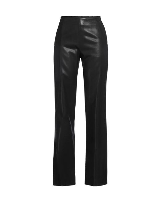 DIESEL Black Solid Color Flared Pants