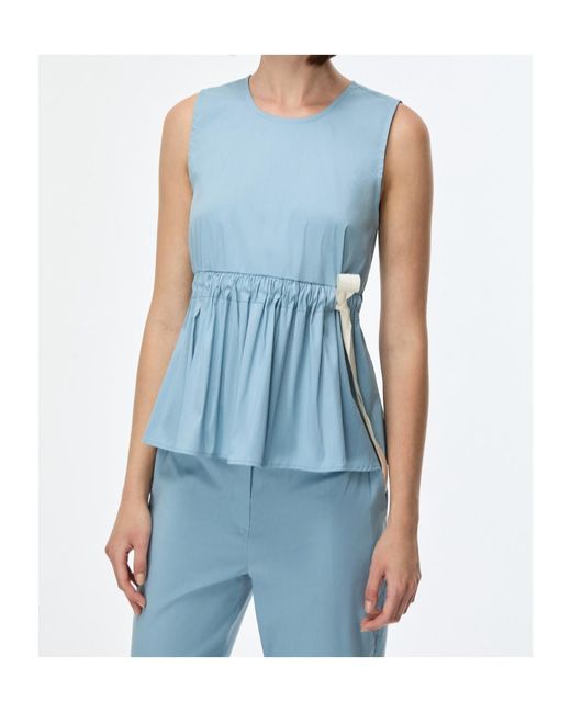 iBlues Blue Flared Top
