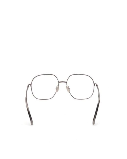 Max Mara White Oval Frame Glasses