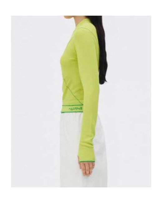 Bottega Veneta Yellow Round-Neck Knitwear