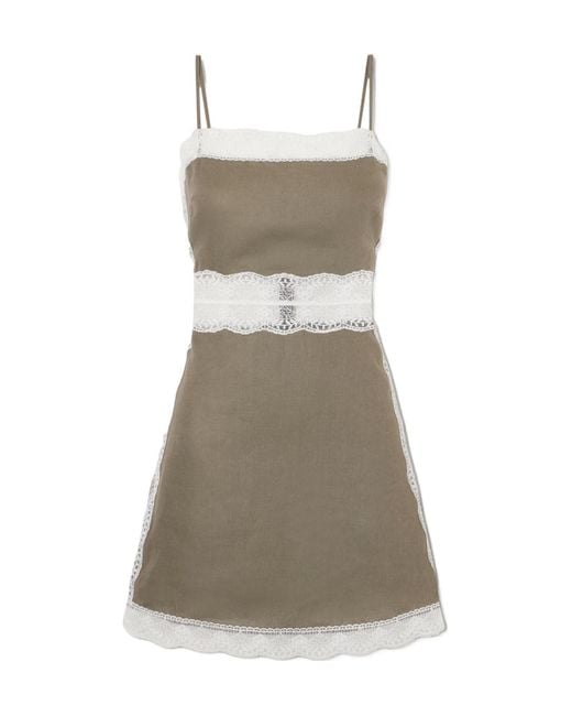Staud Gray Cami Mini Dress