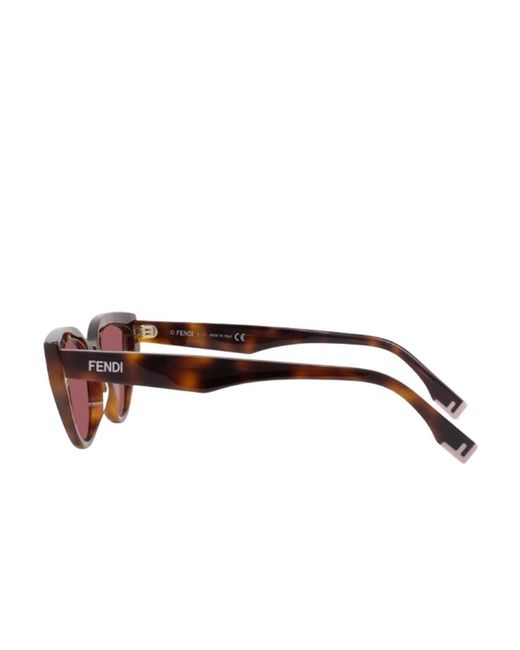 Fendi Pink Eyewear Cat-Eye Sunglasses