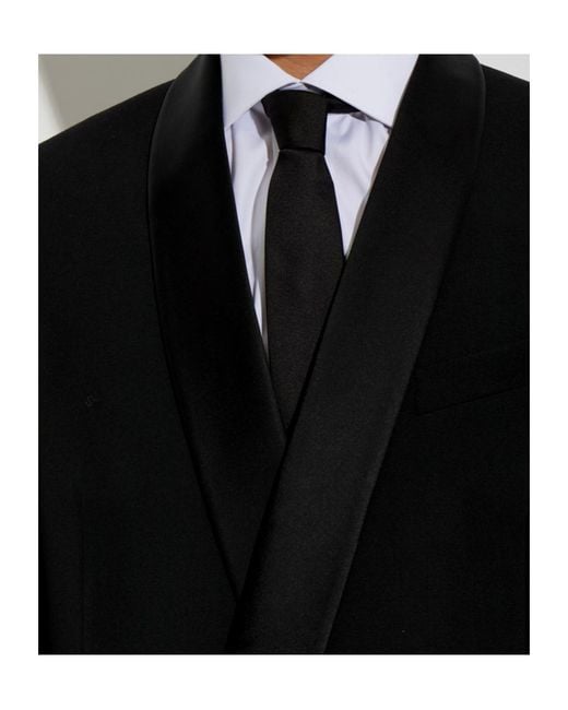Moschino Black Logo Jacquard Satin Tie for men