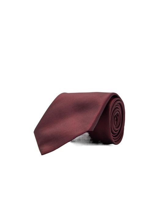 Saint Laurent Purple Silk-Taffeta Tie for men