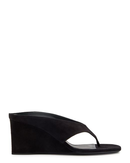Alaïa Black Suede Mules