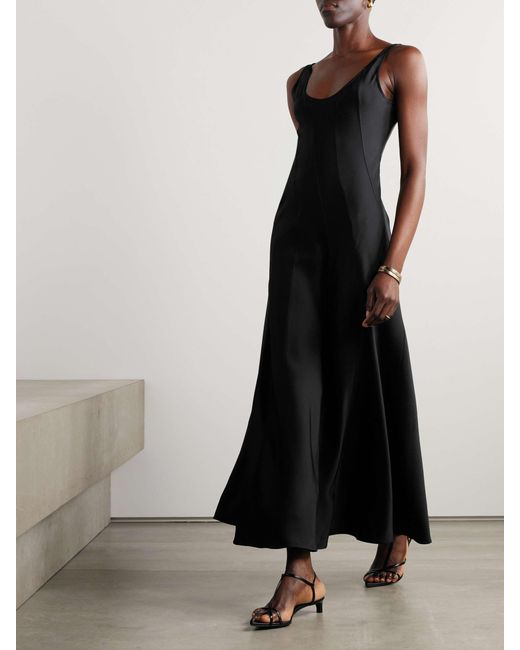 Jil Sander Black Jersey Midi Dress