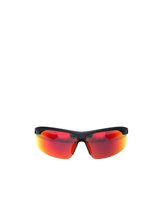 Nike Red Windtrack M Rectangle Frame Sunglasses for men